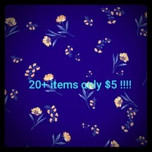 20+ items only $5